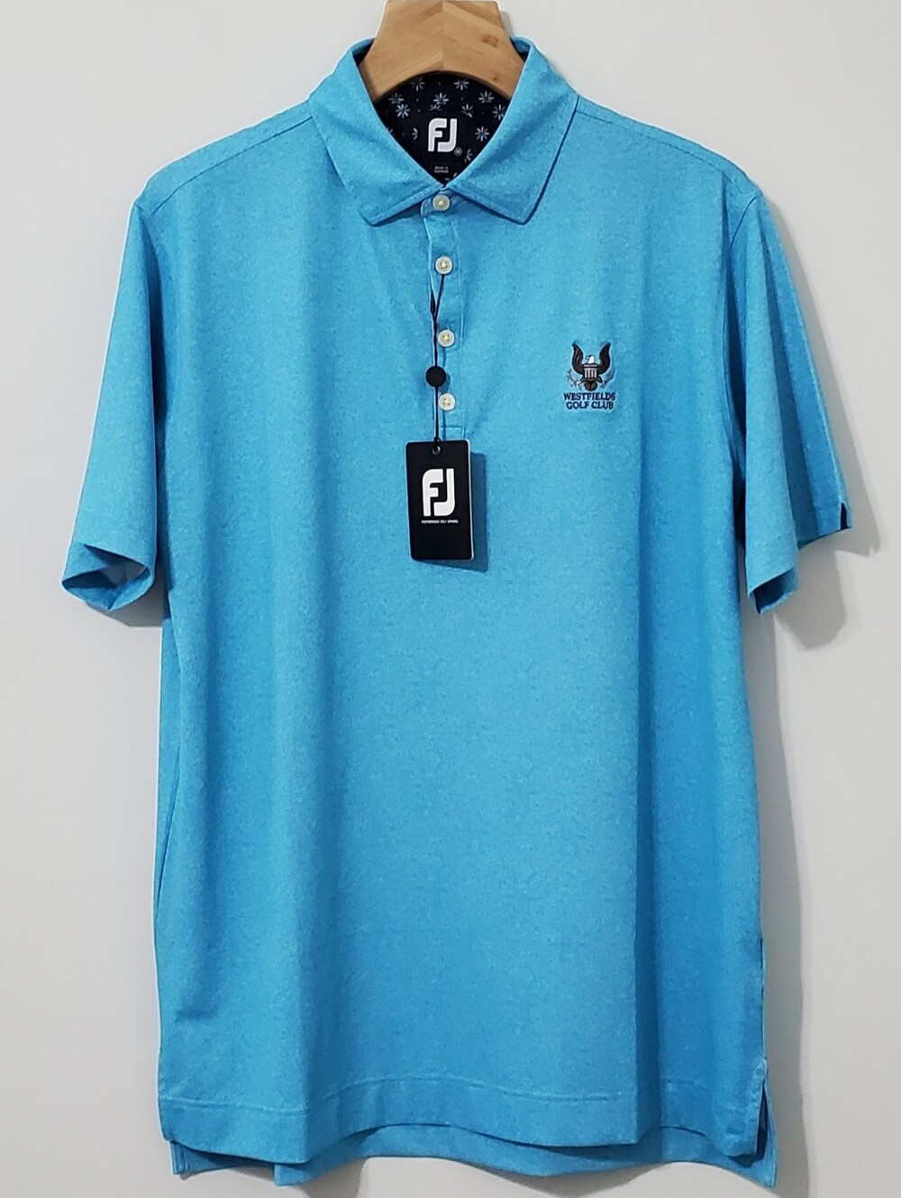 FootJoy Golf Polo Shirt Teal Blue Mens  Medium NEW